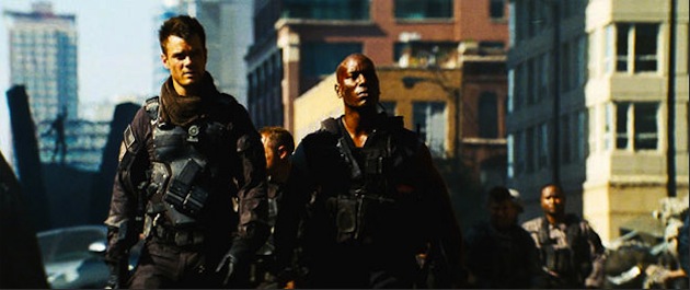 Josh Duhamel as Lt. Colonel William Lennox and Tyrese Gibson as Robert Epps