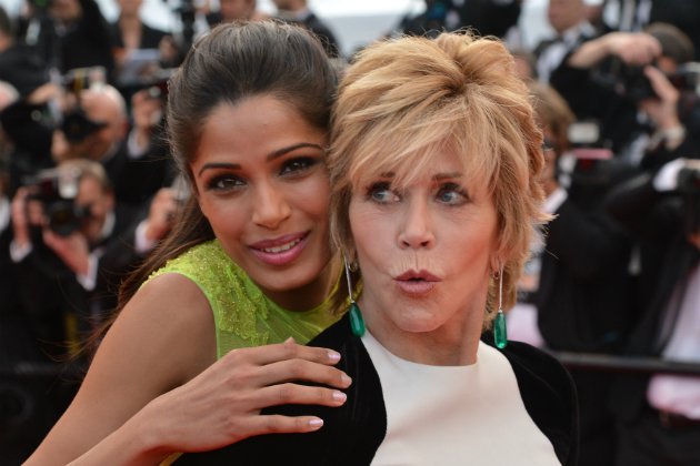 Freida Pinto and Jane Fonda