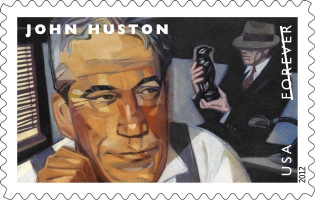 John Huston postage stamp
