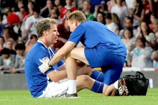 Will Ferrell injured- Soccer Aid