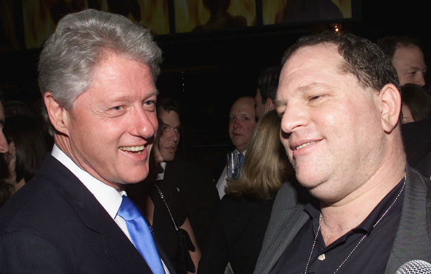 Bill Clinton and Harvey Weinstein