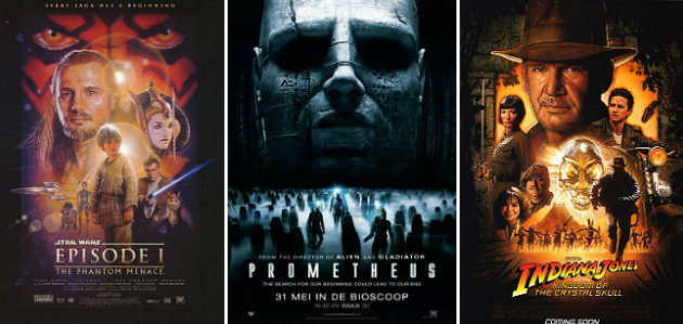 New Hollywood disappointments - Prometheus - Star Wars - Indiana Jones