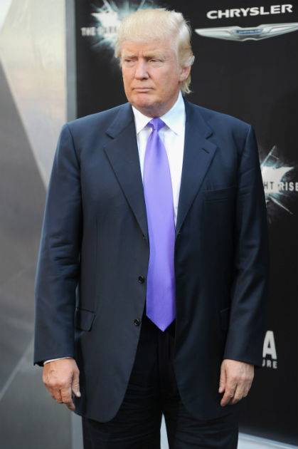 The Dark Knight Rises premiere - Donald Trump