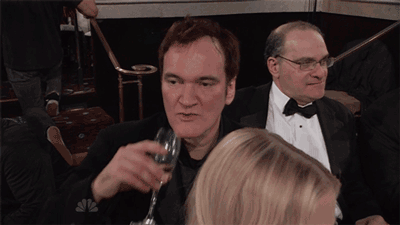 Tarantino Spit-Take Golden Globes